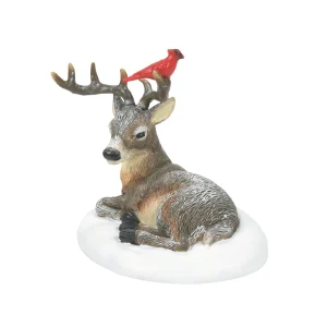 Cardinal Christmas Deer<Department 56 Clearance