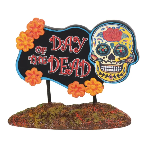 Day of the Dead Sign<Department 56 Hot