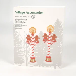 Gingerbread Street Lights<Department 56 Cheap