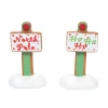 Gingerbread Xmas Signs St/2<Department 56 Outlet