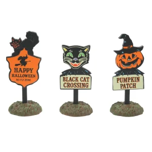 Halloween Signs Set of 3<Department 56 Shop