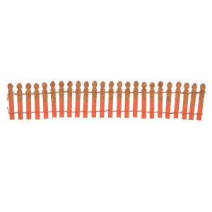 Pumpkin Orange Glitter Fence<Department 56 Shop