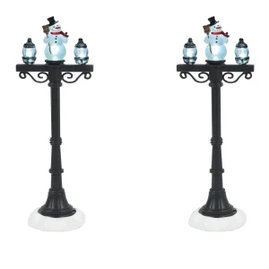 Snowman Street Lights<Department 56 Flash Sale