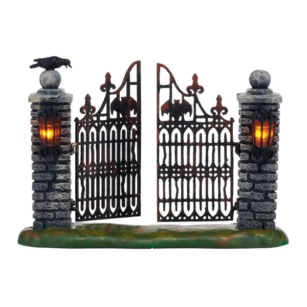 Spooky Wrought Iron Gate<Department 56 Discount