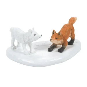 White Christmas Fox Face Off<Department 56 Outlet